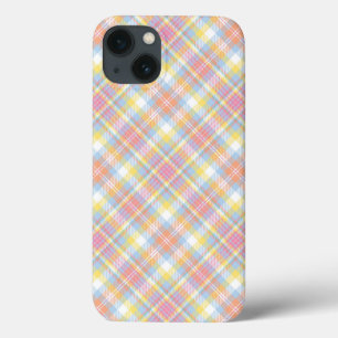 Etui iPhone 13 Plaid Pastel