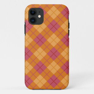 Coque Case-Mate Pour iPhone Plaid polarisé dans l'orange et le rose