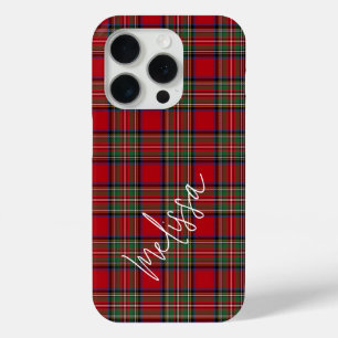 Coque Case-Mate iPhone Plaid Red Green Classic Rustic Stewart Tartan