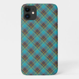 Case-Mate iPhone Case Plaid Tartan Bleu Jaune gris tendance