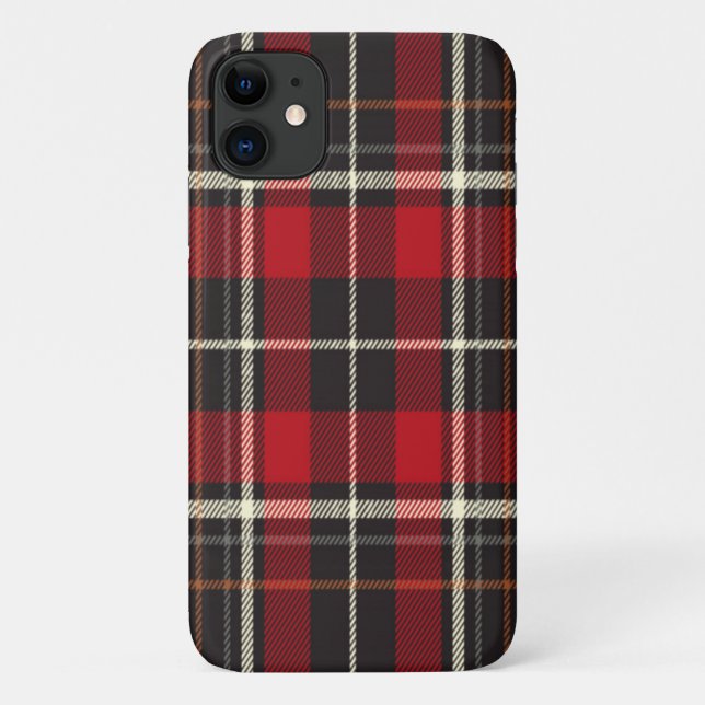 Coques Case-Mate iPhone Plaie d'hiver rouge et noir (Dos)