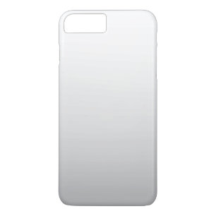 Coques Pour iPhone Plaine grise blanche simple d'Ombre