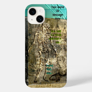 Coque Case-Mate iPhone Plaisanteries Grungy Skeleton (Personnalisées)