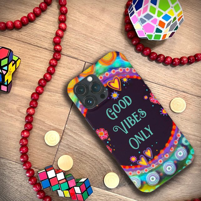 Coques Case-Mate iPhone Plaisir "Good Vibes Only" Inspirivity Citation per (Créateur téléchargé)
