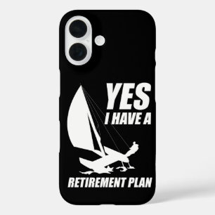 Coque Pour iPhone 16 Plan de retraite Catamaran Trapeze Capitaine de vo