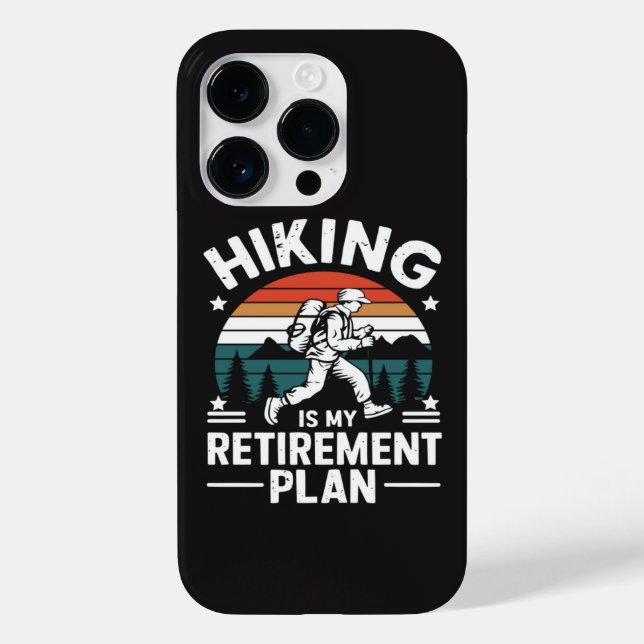 Coques Case-Mate iPhone Plan de retraite randonnée Citation drôle (Verso)