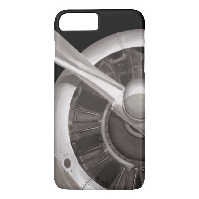 Coques Case-Mate iPhone Plan rapproché de propulseur d'avion (Dos)