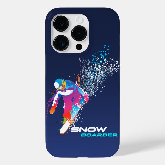 Coques Case-Mate iPhone Planche à neige | (Verso)