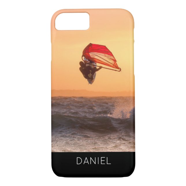Coques Case-Mate iPhone Planche À Voile Au Sunset Surfer Planche À Voile (Dos)