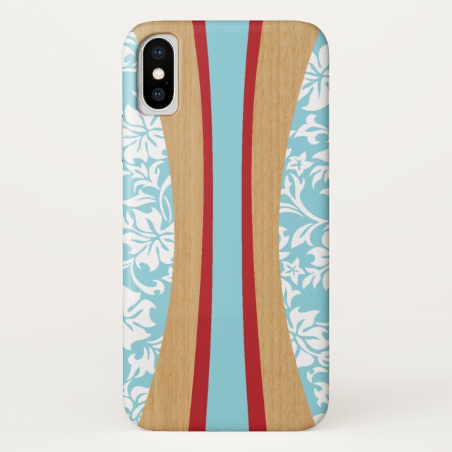 Coques Case-Mate iPhone Planche de surf de Laniakea Hawaiian Faux Wood (Dos)