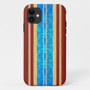 Coques Pour iPhone Planche de surf en bois de Faux de Tiki Hawiian