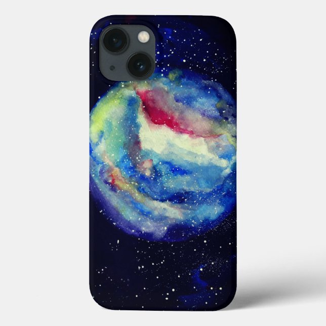 Coques Case-Mate iPhone Planet Coque, Aquarelle Cosmos Art (Verso)