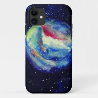 Planet Coque, Aquarelle Cosmos Art