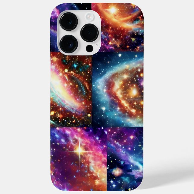 Coques Case-Mate iPhone Planète cosmique violet galactique planète amusant (Verso)