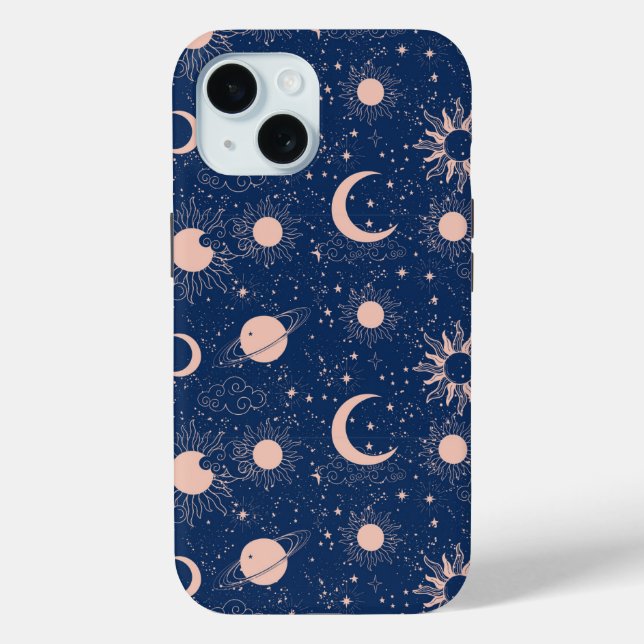 Coques Case-Mate iPhone Planètes et étoiles Motif (Verso)