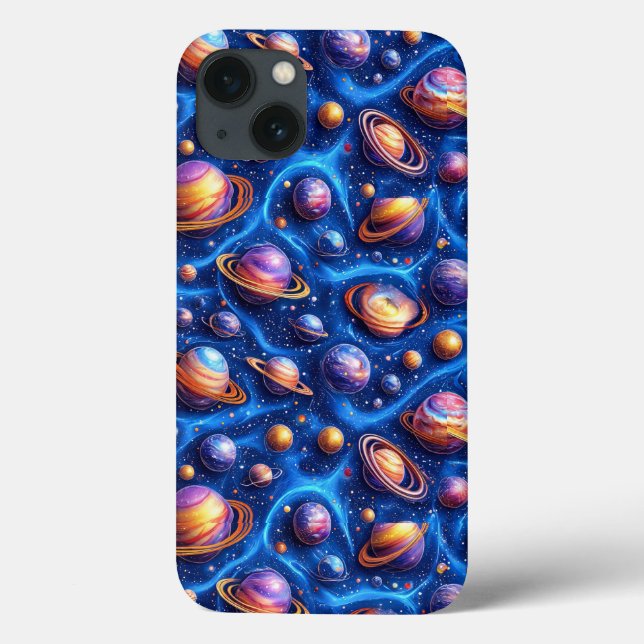 Coques Case-Mate iPhone Planètes lunaires galaxie (Verso)
