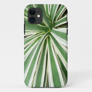 Coque Case-Mate iPhone Plante Agave Vert et blanc rayé