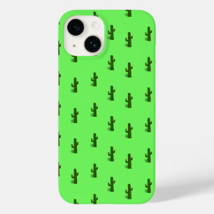 Coque Case-Mate iPhone Plante Cactus sur vert clair
