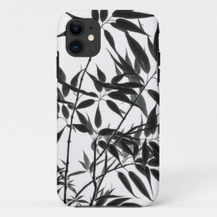 Case-Mate iPhone Case Plante en bambou noir et blanc