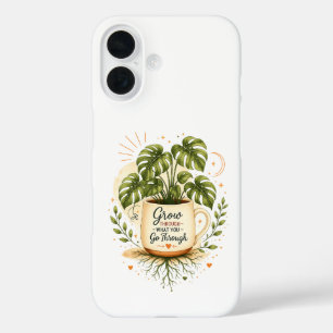 Coque Pour iPhone 16 Plante Monstera dans une tasse à café   Botanique 