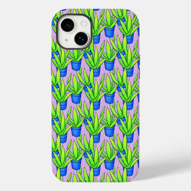 Coques Case-Mate iPhone Plantes d'Aloe Vera Motif Textile (Verso)
