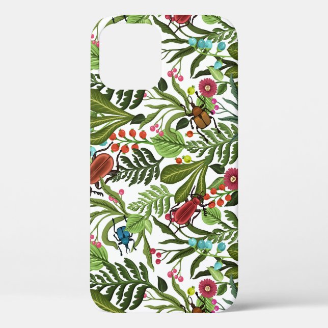 Coques Case-Mate iPhone Plantes décoratifs et insectes : Design sans coutu (Verso)