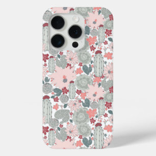 Coque Case-Mate iPhone Plantes du désert Cactus Pink Mint Succulents