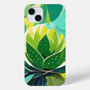 Coque Case-Mate iPhone Plantes succulents en vert et jaune