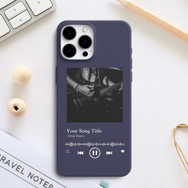 Coques Case-Mate iPhone Plaque de chanson du lecteur de musique personnali (Créateur téléchargé)