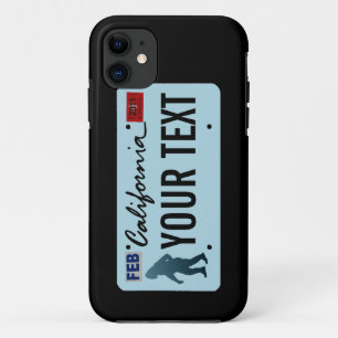 Coque Case-Mate Pour iPhone Plaque de licence California Sasquatch