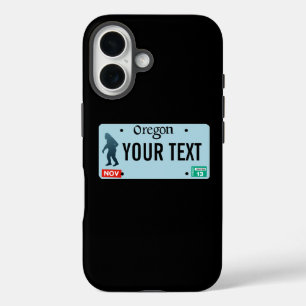 Coque Pour iPhone 16 Plaque de licence Oregon Sasquatch