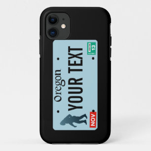 Coque iPhone 11 Plaque de licence Oregon Sasquatch