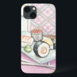 Etui iPhone Case-Mate Plaque de sushi assorté avec baguettes<br><div class="desc">Megan Meagher a peint cette assiette délicieuse de sushis assortis,  avec une paire de baguettes pour vous aider à apprécier le repas. Vous pouvez presque goûter à cette délicieuse collation ! Achetez votre imprimé dès aujourd'hui !</div>