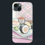 Etui iPhone Case-Mate Plaque de sushi assorté avec baguettes<br><div class="desc">Megan Meagher a peint cette assiette délicieuse de sushis assortis,  avec une paire de baguettes pour vous aider à apprécier le repas. Vous pouvez presque goûter à cette délicieuse collation ! Achetez votre imprimé dès aujourd'hui !</div>