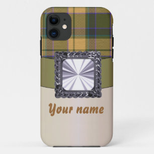 Coque Case-Mate iPhone Plaque de tartan brun rouillé