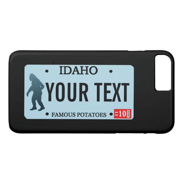 Coques Case-Mate iPhone Plaque d'immatriculation Idaho Sasquatch (Dos (Horizontal))