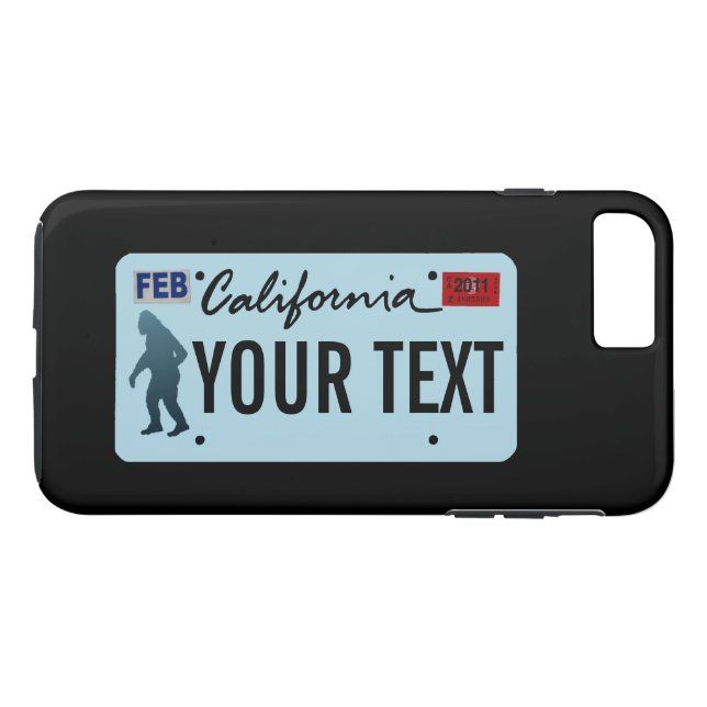 Coques Case-Mate iPhone Plaque d'immatriculation Sasquatch de Californie (Dos (Horizontal))