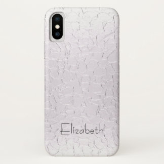 Coques Pour iPhone Plaque métallique argentée