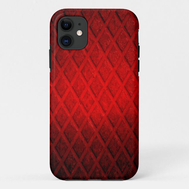 Coques Case-Mate iPhone Plaque métallique rouille rouge foncé (Dos)