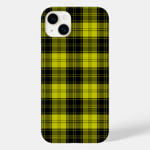 Coque Case-Mate iPhone Plaque noire jaune tartan MacLachlan