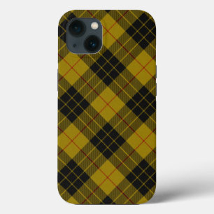 Case-Mate iPhone Case Plaque noire jaune tartan MacLeod