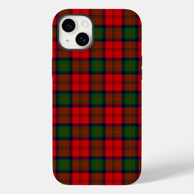 Coques Case-Mate iPhone Plaque vert rouge tartan MacDuff (Verso)