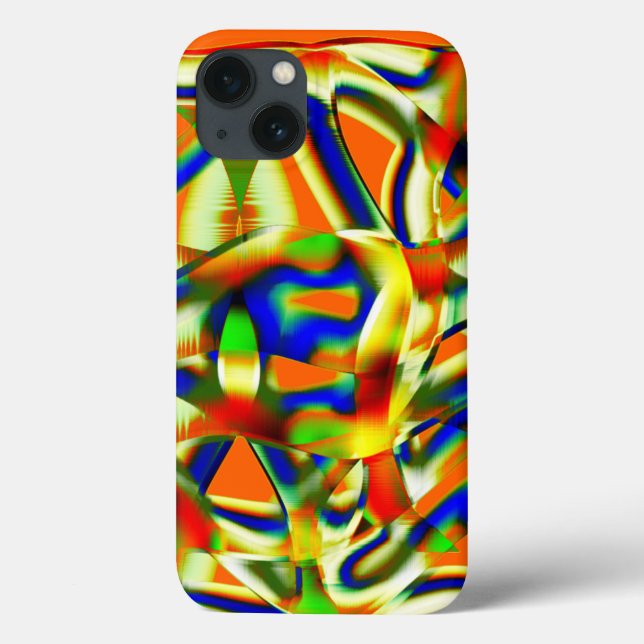 Coques Case-Mate iPhone Plaques de couleur sur bandes beiges verdâtres cro (Verso)