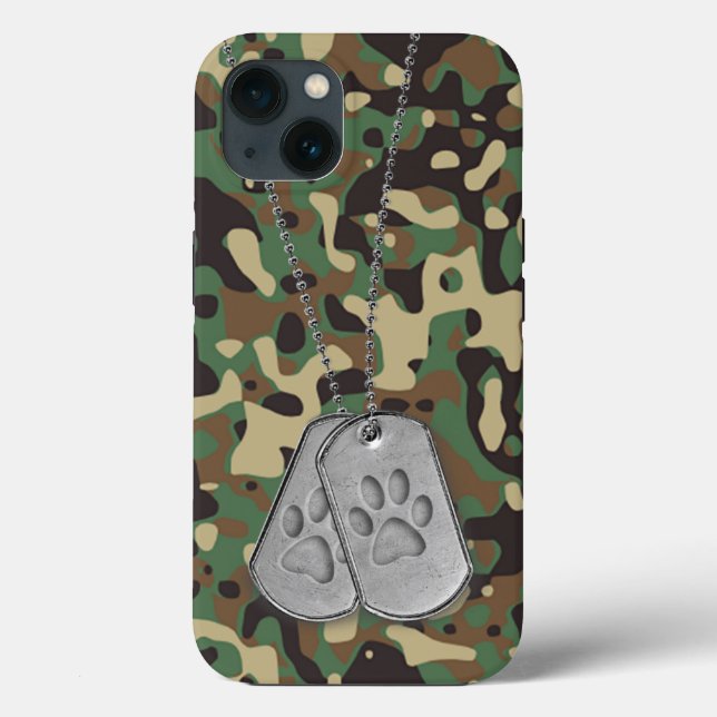 Coques Case-Mate iPhone Plaques d'identité militaire avec empreintes de pa (Verso)