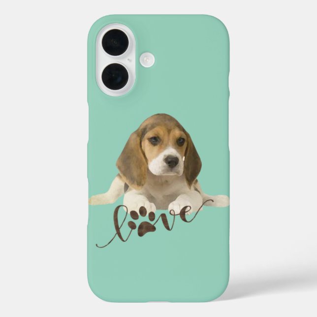 Coques Case-Mate iPhone Plaques papier beagles (Verso)