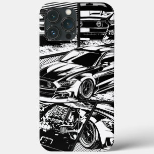 Case-Mate iPhone CASE PLAT DE MUSCLE NOIR ET BLANC