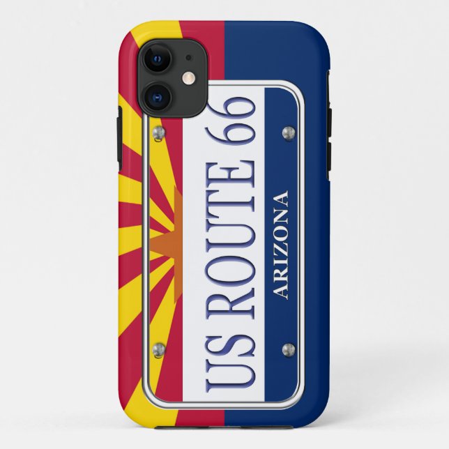 Coques Case-Mate iPhone Plat de vanité de l'Arizona de l'ITINÉRAIRE 66 des (Dos)