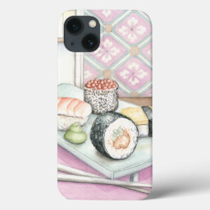 Case-Mate iPhone Case Plat des sushi assortis avec des baguettes