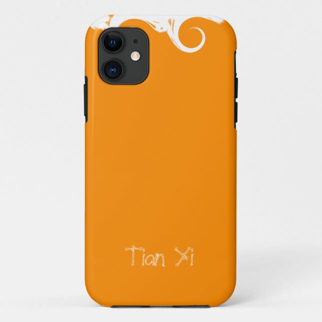 Coques Case-Mate iPhone Plat Orange Professionnel Élégant Moderne (Dos)