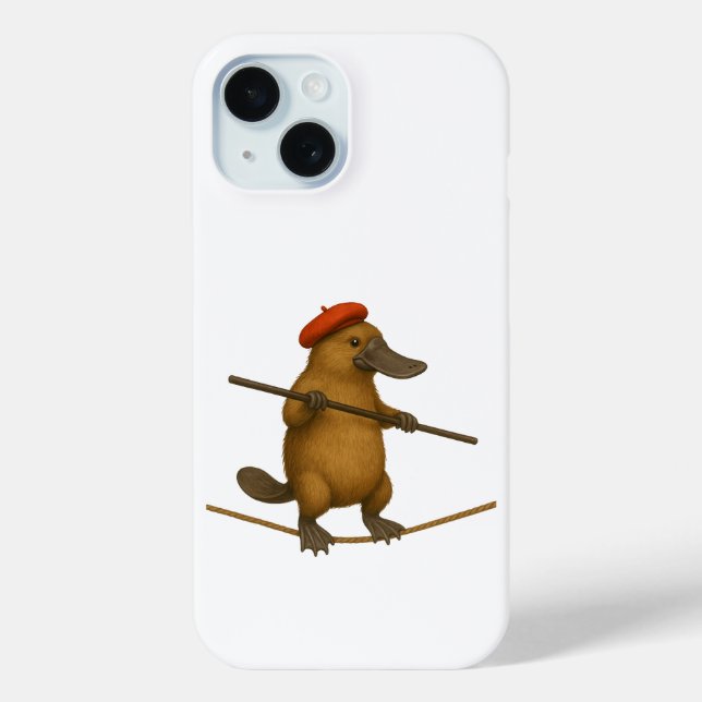 Coques Case-Mate iPhone Plato platypus tightrope walker (Verso)